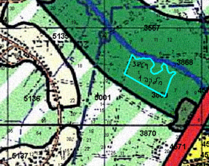 ייעוד חלקה 1 בגוש 3869 לאזור נחל וסביבותיו, לפי תמ"מ 21/3 - תכנית מתאר מחוזית - מחוז מרכז. להגדלה - לחץ על התמונה